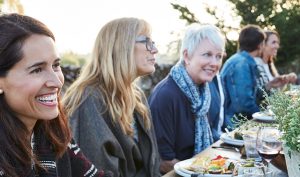 outdoor dinner party