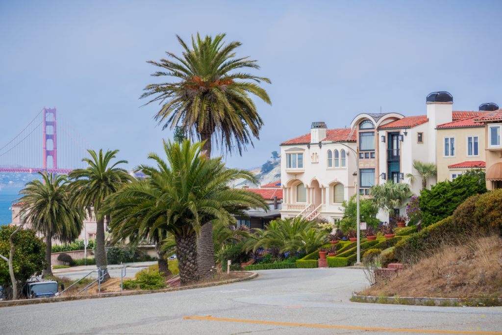 Estates near the Golden Gate Bridge
